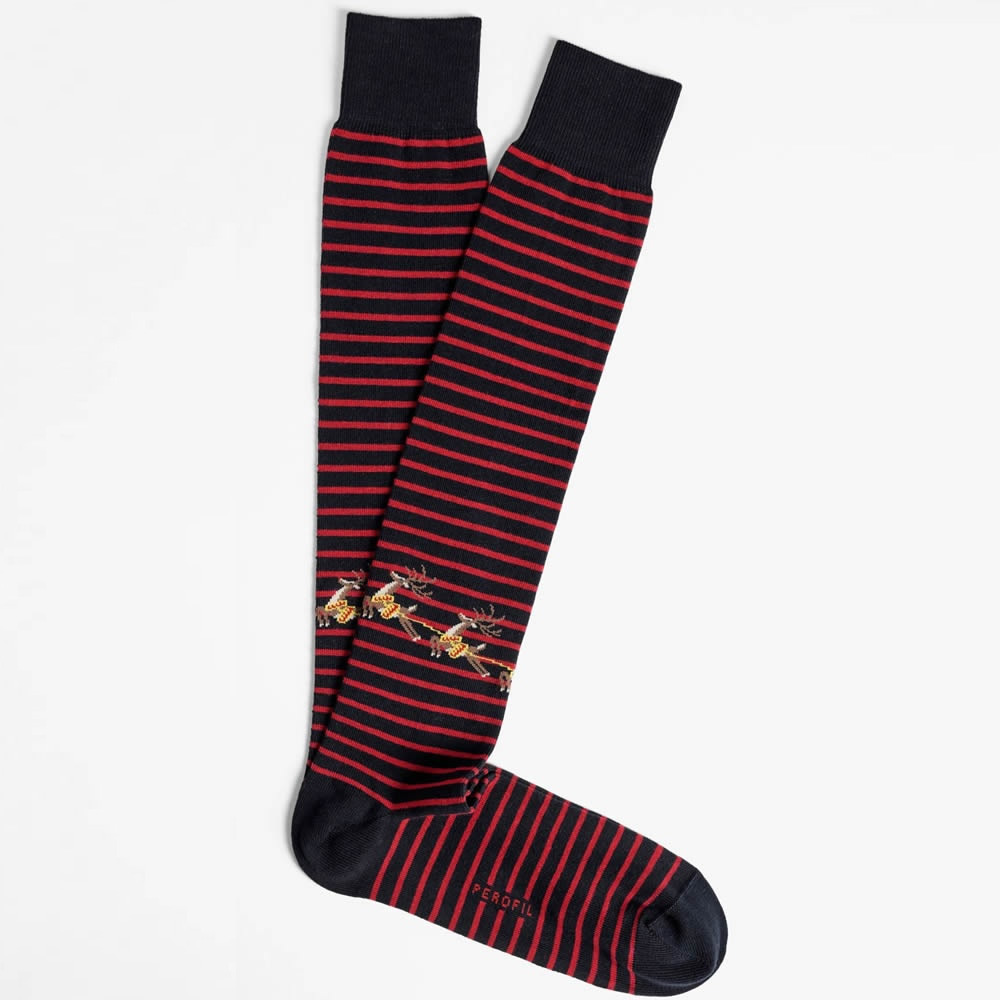 Image of CALZA LUNGA CHRISTMAS 93291 CALDO COTONE UOMO PEROFIL