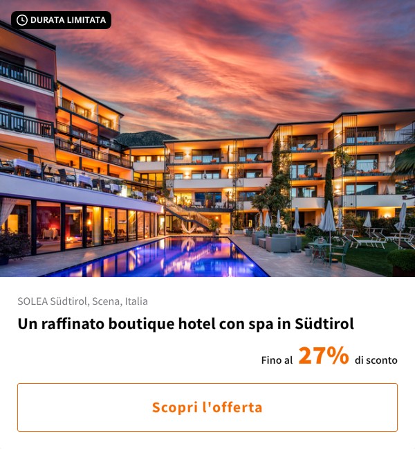 Un raffinato boutique hotel con spa in Südtirol