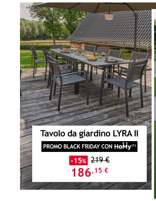 tavolo giardino lyra