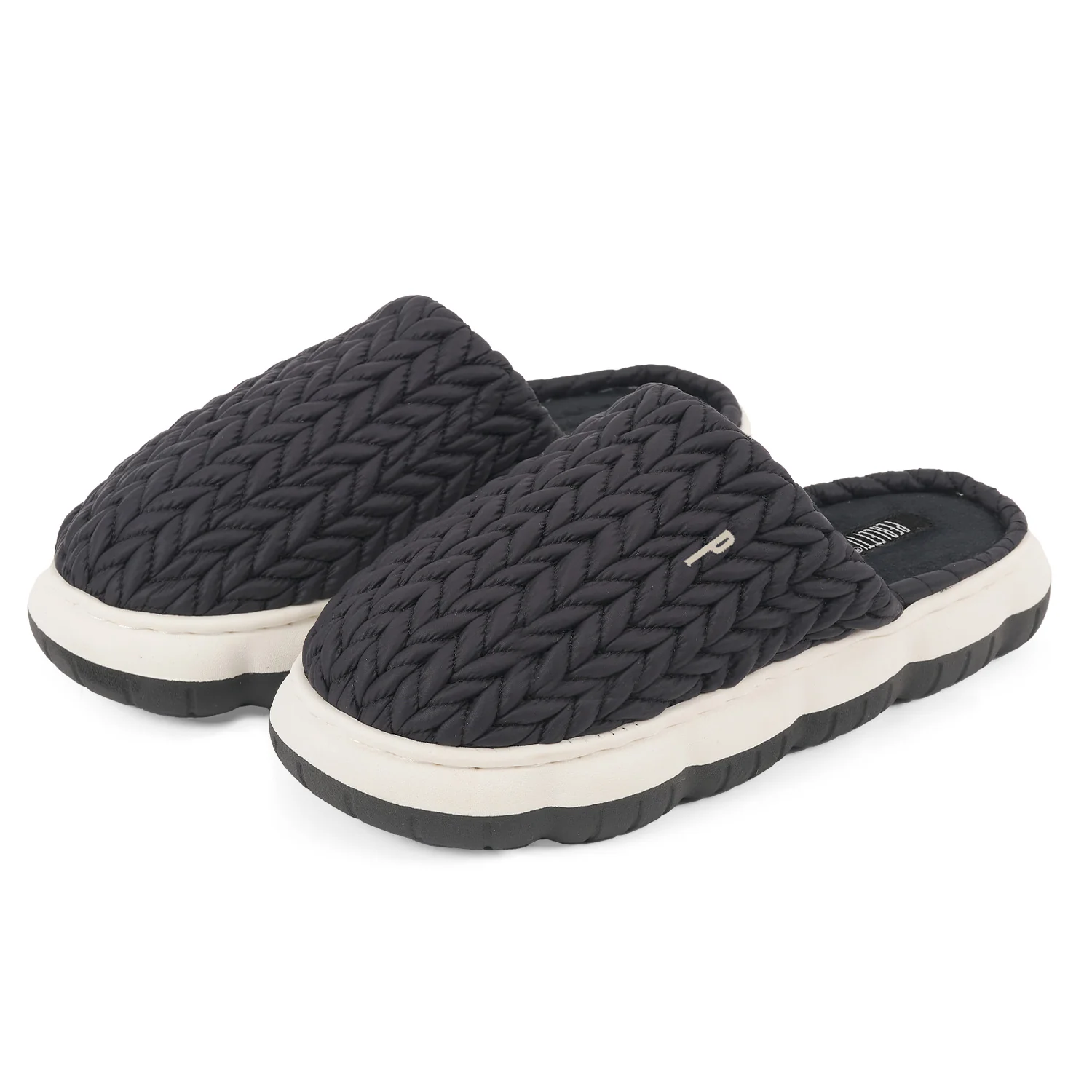 Image of Pantofole Intreccio Suola Rialzata