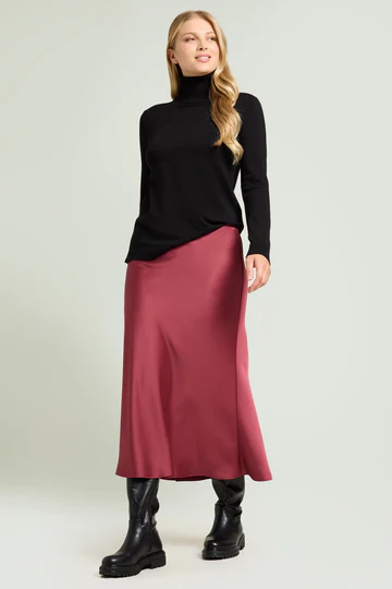 GONNA LUNGA IN SATIN