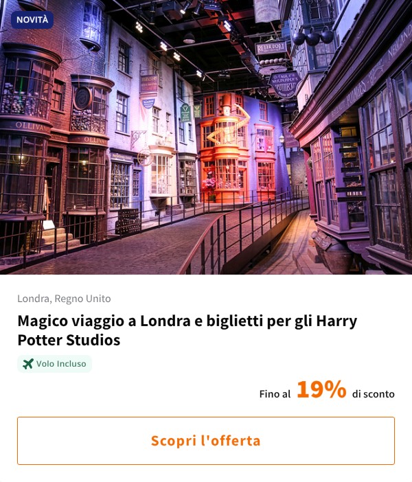 Magico viaggio a Londra e biglietti per gli Harry Potter Studios