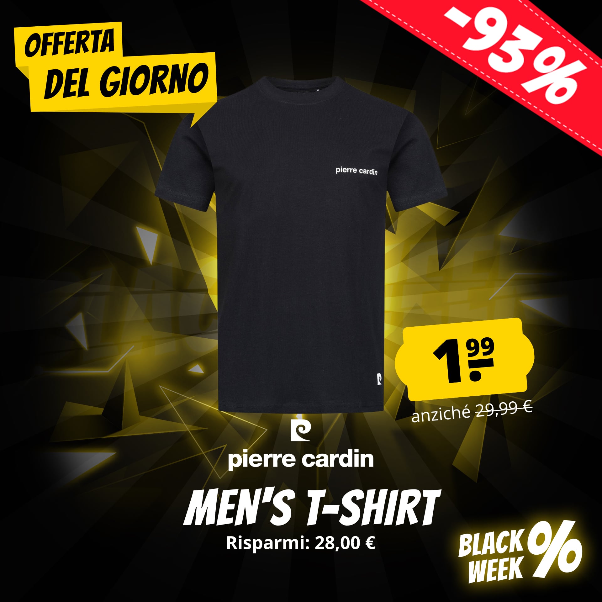 pierre cardin classic tee uomo tshirt