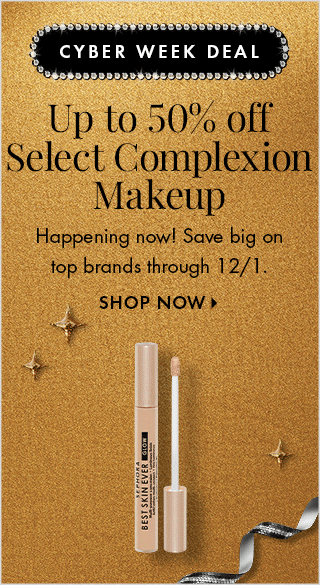 Up to 50% off Select Complexion Makeup