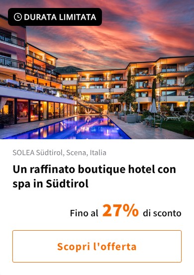 Un raffinato boutique hotel con spa in Südtirol