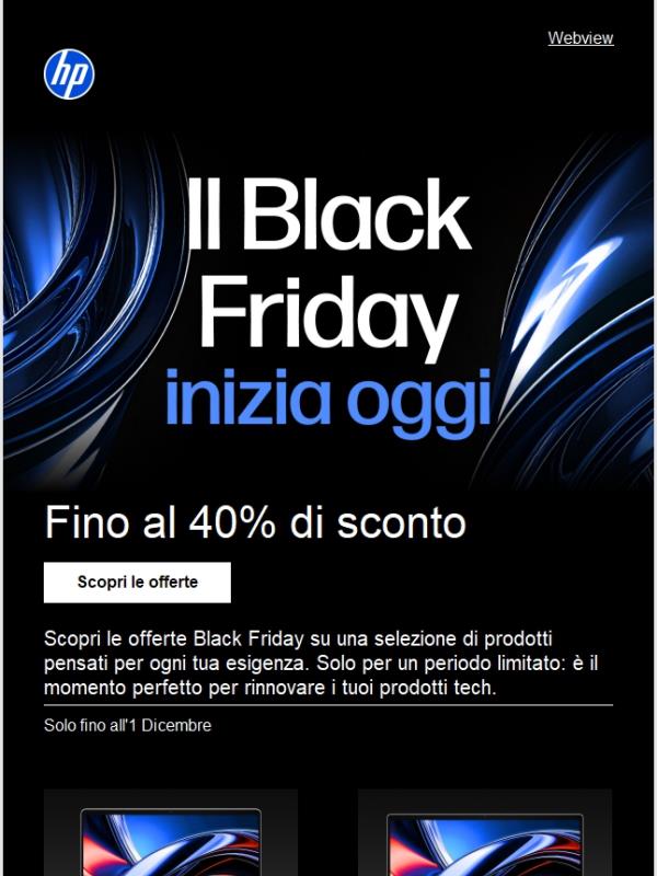 La settimana del Black Friday è iniziata