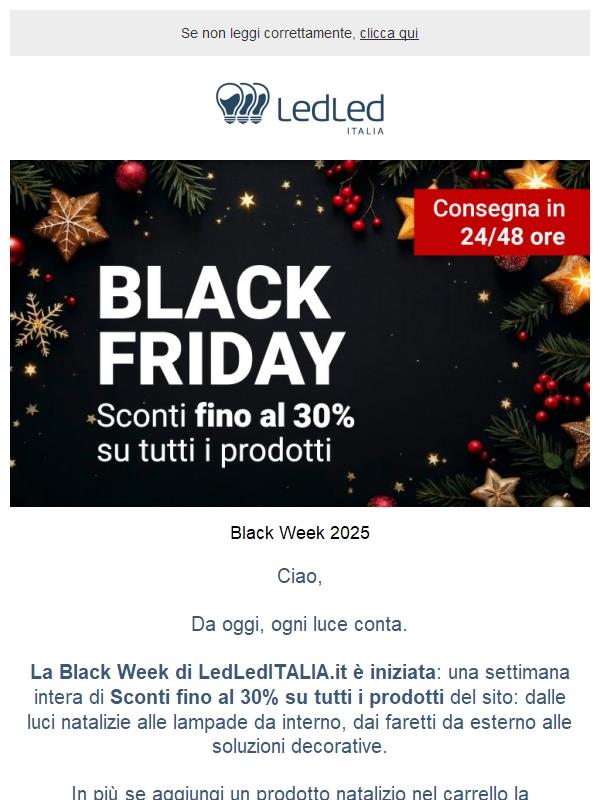 ! È iniziata la Black Week 🖤