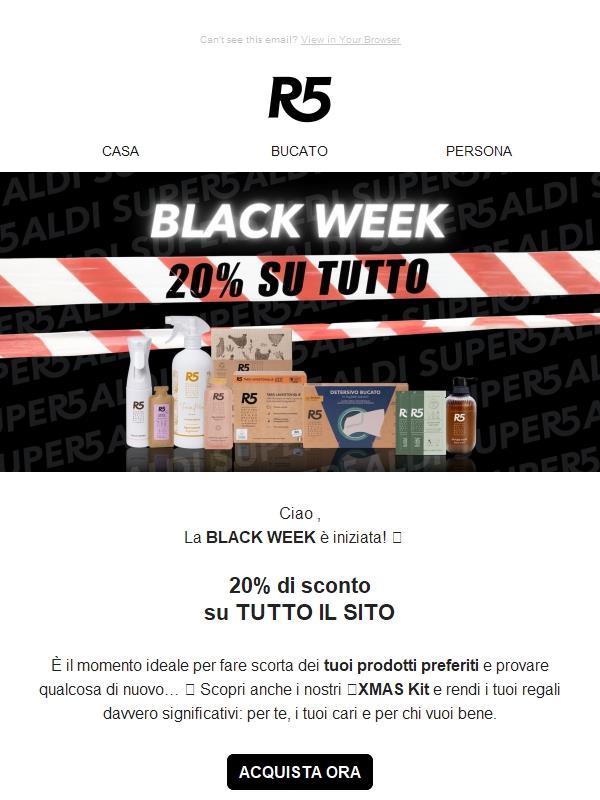 È iniziata la BLACK WEEK 🖤
