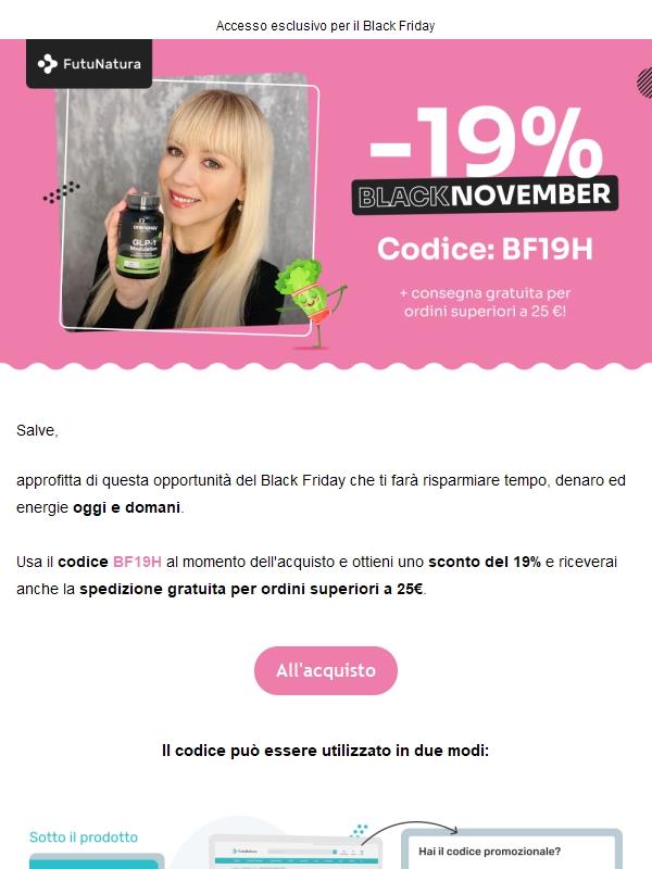 Approfitta del -19% su tutto🚨