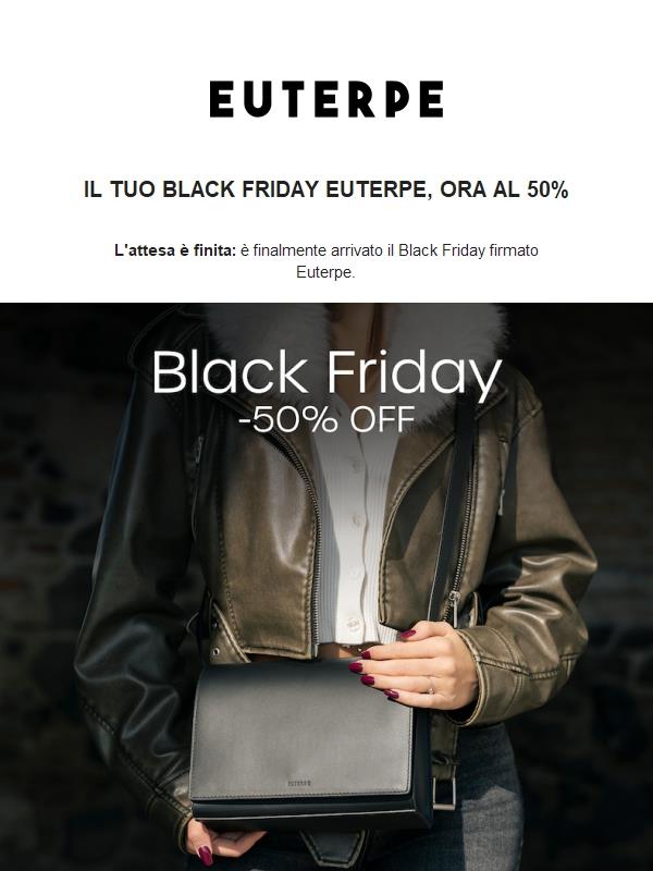 Il tuo Black Friday è qui ✨