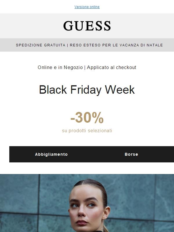 BLACK FRIDAY WEEK | -30% per te