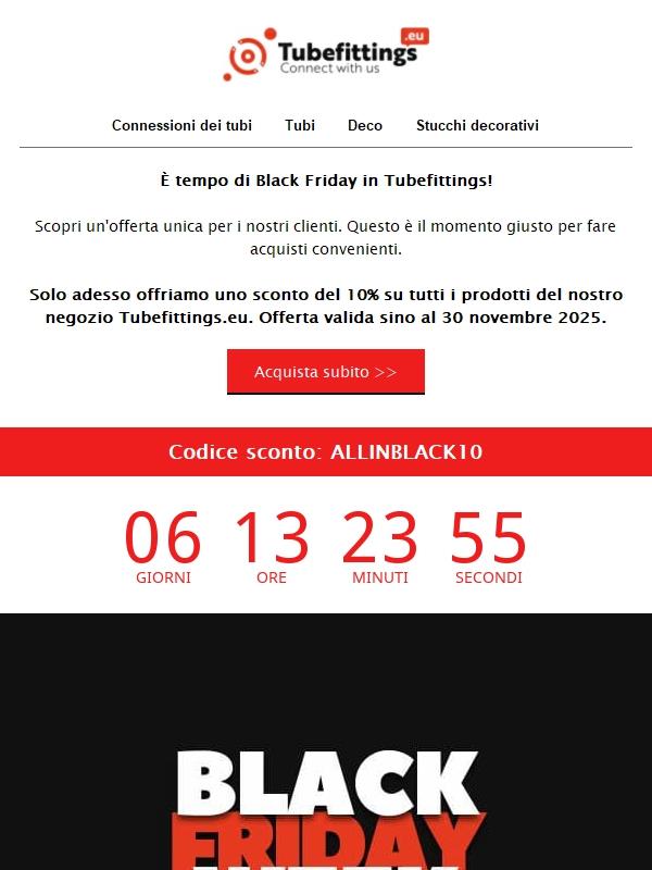 Inizia la Black Friday Week - È tempo di promozioni‼️