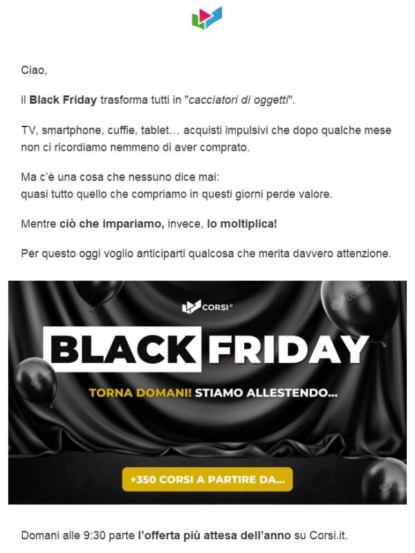 Domani alle 9:30 cambia tutto