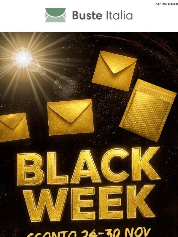✨ Inizia la BLACK WEEK: sconti che brillano per tutta la settimana ✨