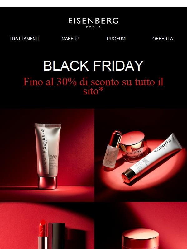 Il Black Friday inizia ora! Fino al 30% di sconto!