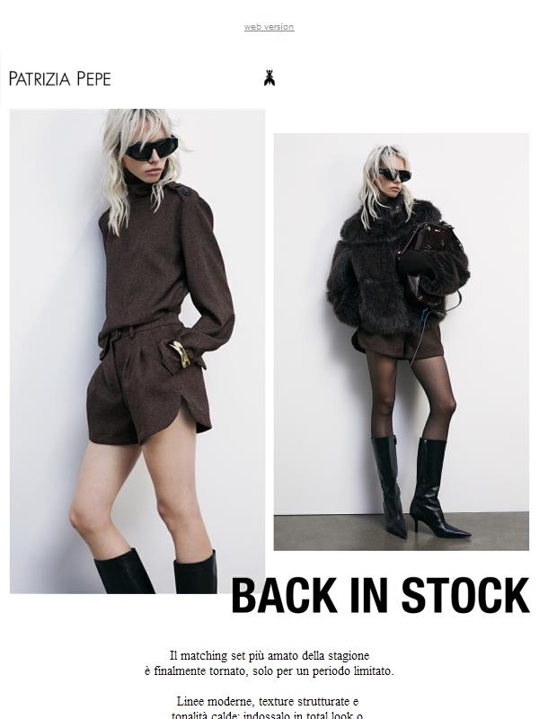 Back In Stock: The Matching Set