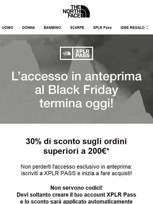 Black Friday, accesso anticipato. Ultima chance.⏳