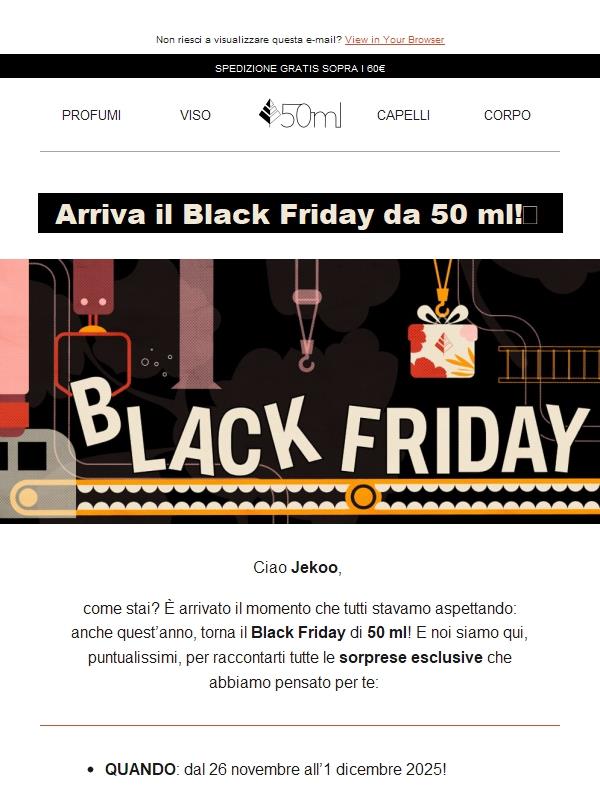 Jekoo, manca poco al Black Friday di 50 ml!🖤