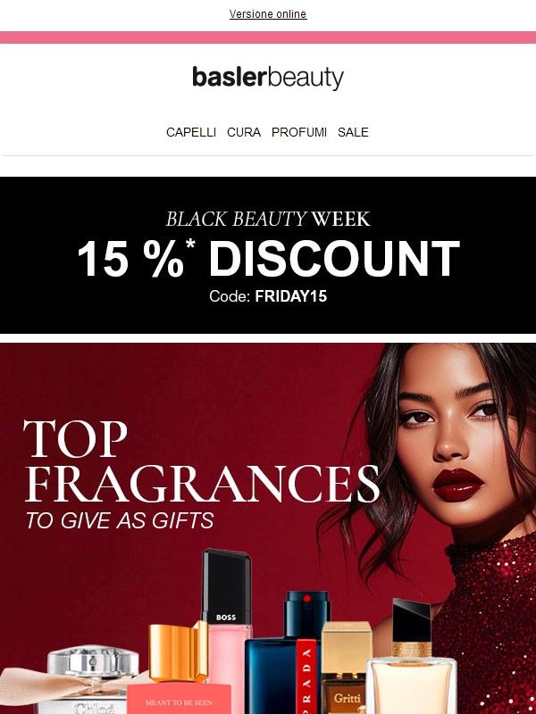 Regala la magia in un flacone ✨ – 15% di sconto durante la Black Beauty Week!