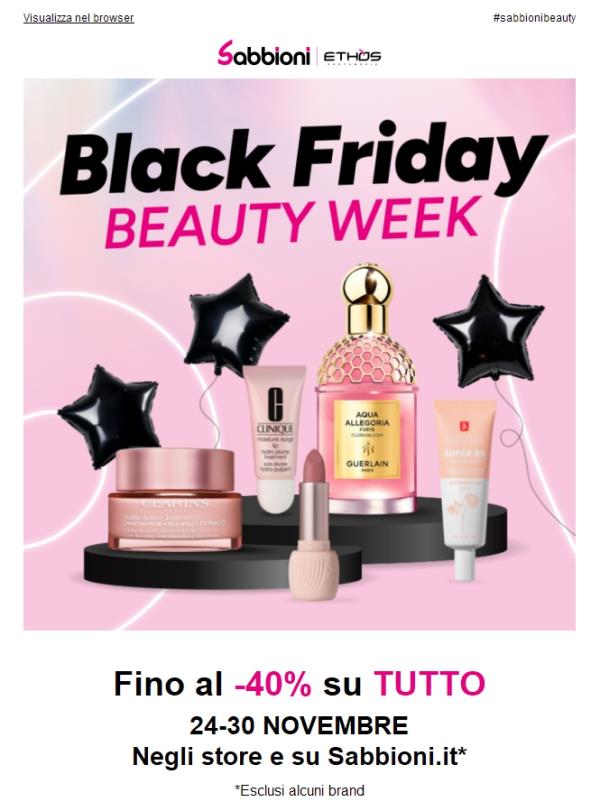 Fino al -40% SU TUTTO