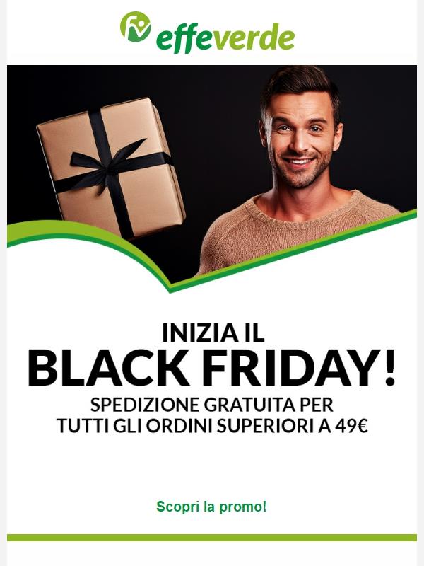 Il Black Friday è qui: scoprilo subito! 🖤