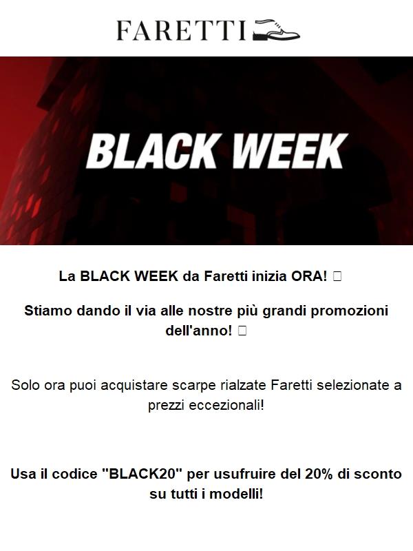 🖤 Inizia la BLACK WEEK da Faretti! Acquista le scarpe rialzate in offerta! 🌟