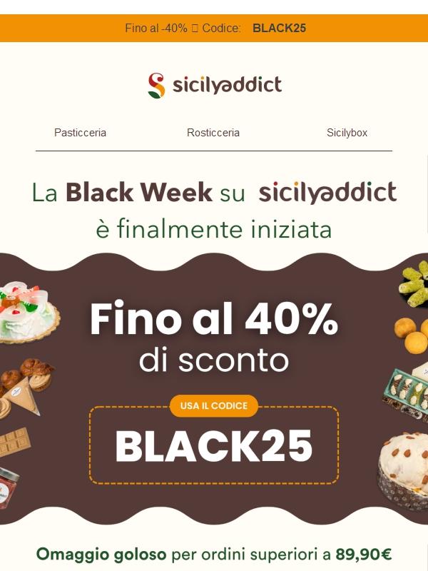 Inizia la settimana più golosa 🖤