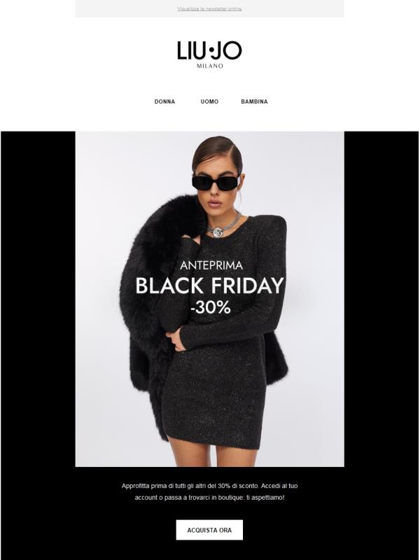 Black Friday: Accesso in anteprima