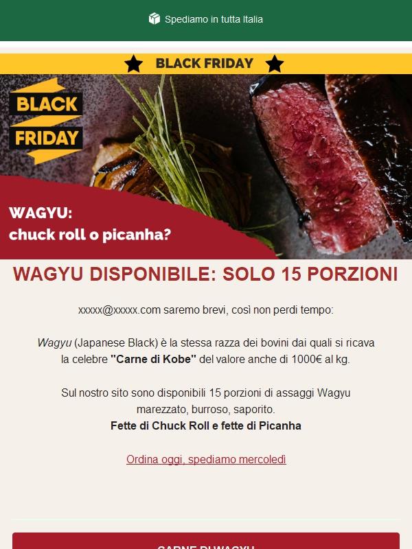 ⚫ Il Black Friday continua con il Wagyu!