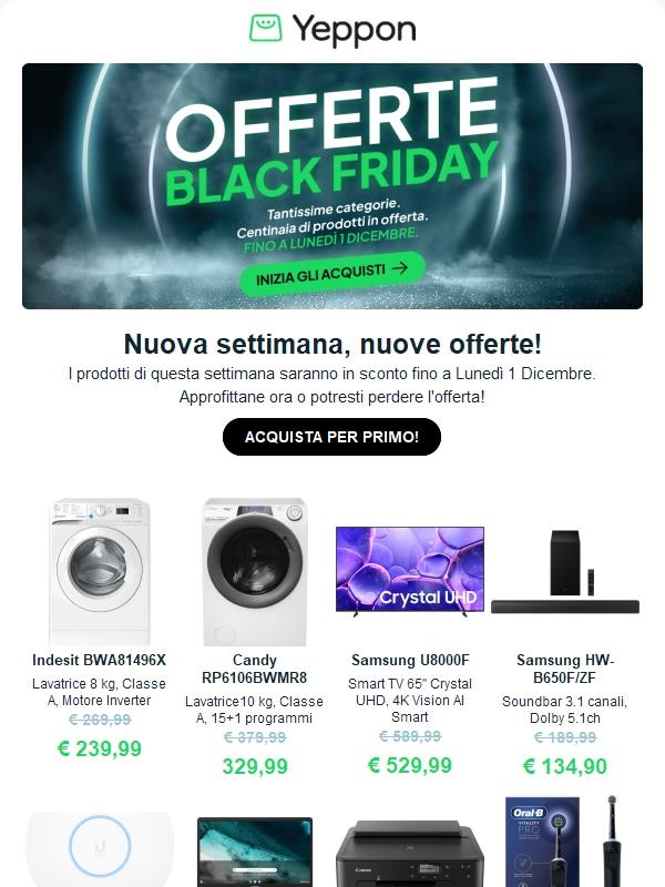 Nuova settimana, nuove offerte! Scoprile tutte ! ⚫🔥