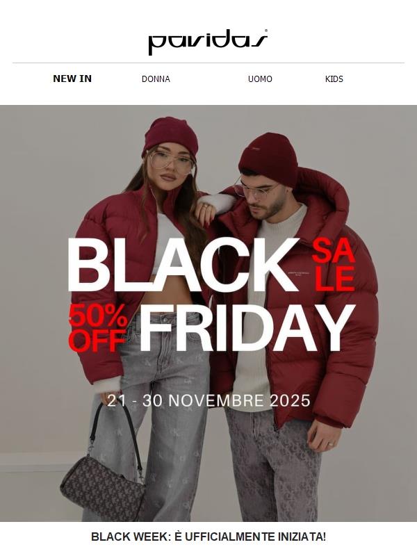 BLACK WEEK: È UFFICIALMENTE INIZIATA! 🔥