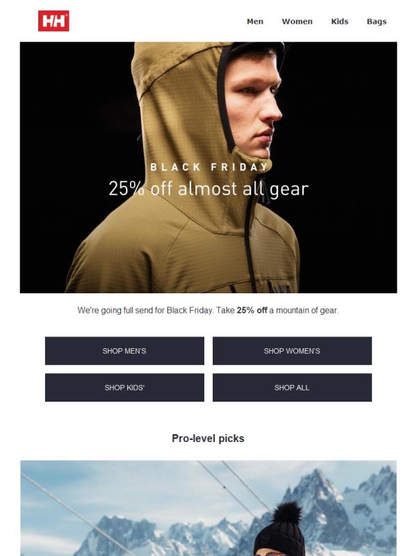 Black Friday is back: 25% off almost all gear