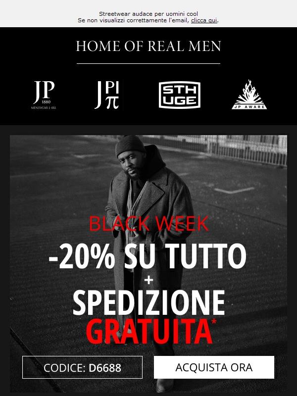 Ultima possibilità! 20% di sconto + spedizione gratuita!