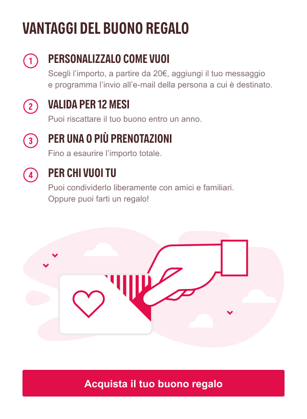 VANTAGGI DEL BUONO REGALO