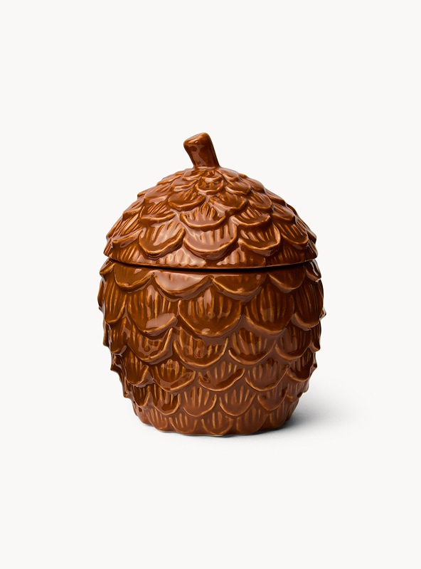 Barattolo in ceramica a pigna