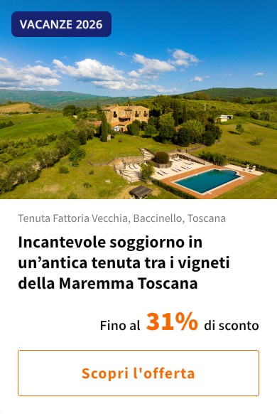 Incantevole soggiorno in un%27antica tenuta tra i vigneti della Maremma Toscana