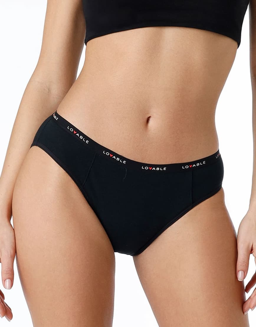 Slip da ciclo lavabile in cotone biologico certificato per flusso medio