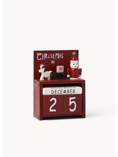 Calendario dell'avvento in legno