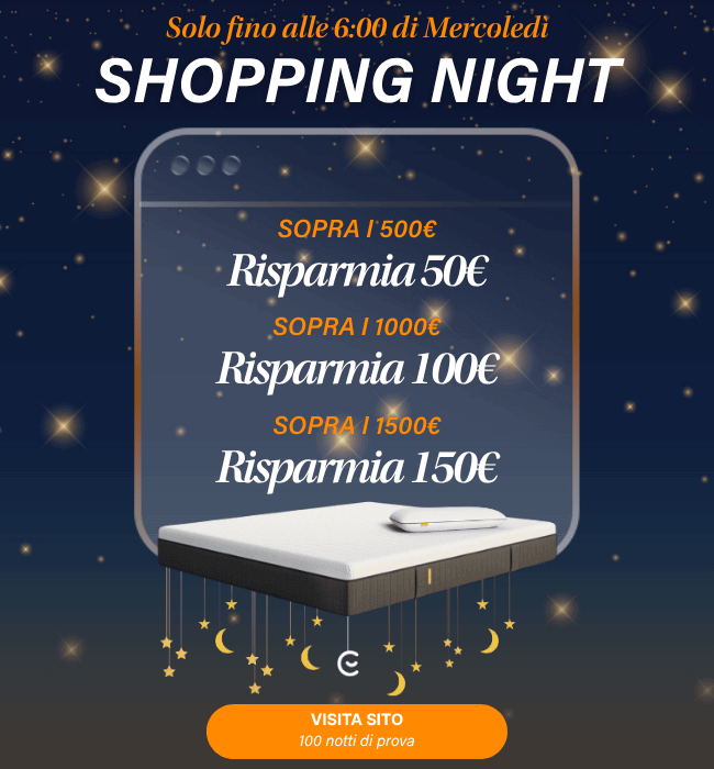 Solo fino alle 6:00 di Mercoledì SHOPPING NIGHT