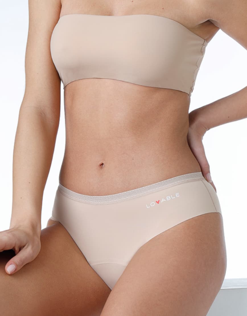 Slip da ciclo lavabile in microfibra con finiture invisibili per flusso medio