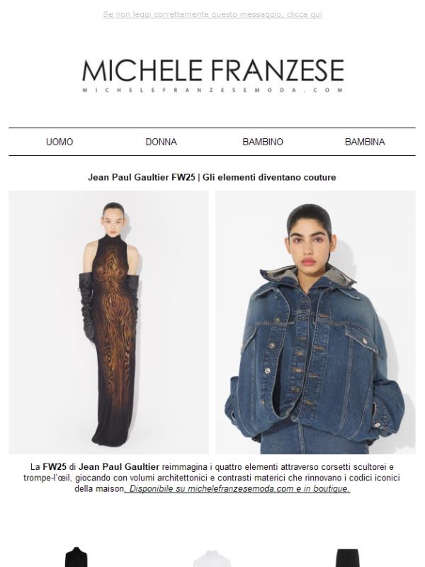 Jean Paul Gaultier FW25| Gli elementi diventano couture