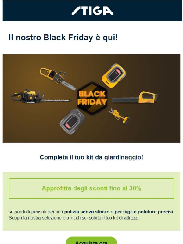 Ottieni le offerte del Black Friday 🛍️