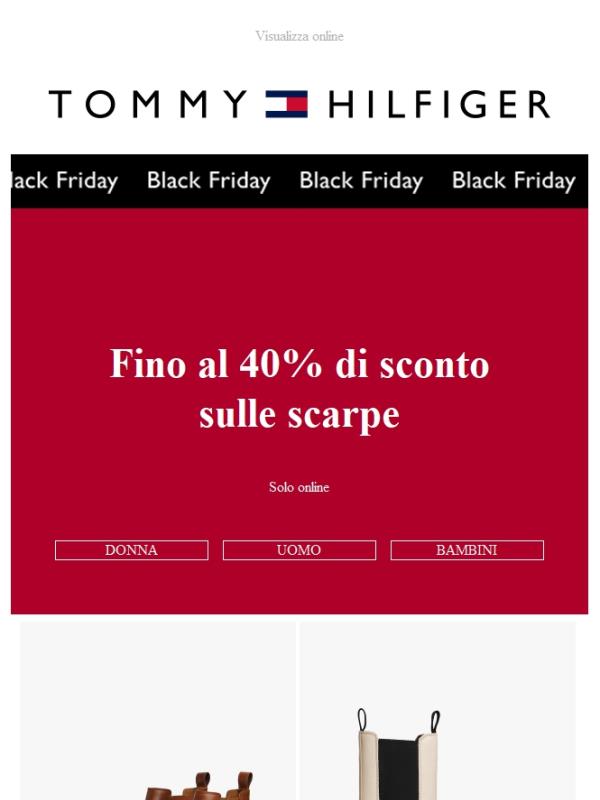 Ora fino al 40% di sconto sulle scarpe.