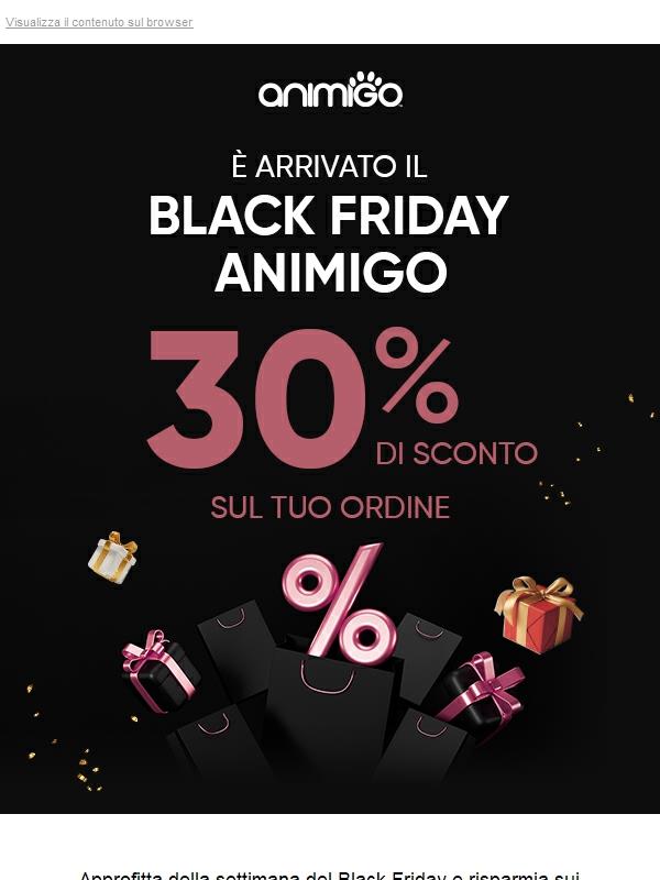 🖤 Inizia Il Black Friday: -30% Per Il Benessere Del Tuo Pet!