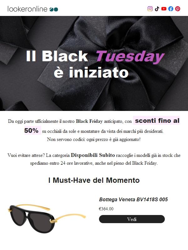 🖤 Black Tuesday: le offerte ora online