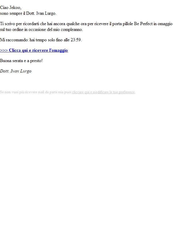 Ricorda il tuo vantaggio...