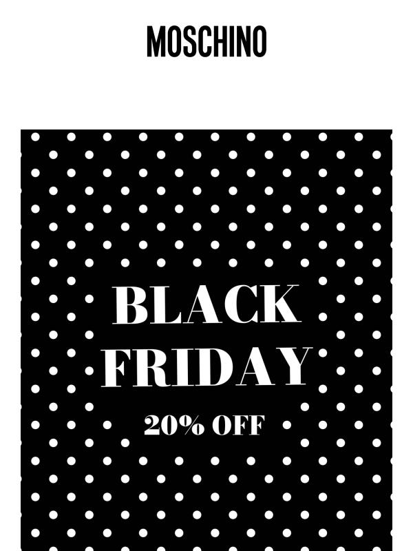 Black Friday: -20% di sconto