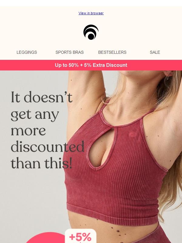 Activewear at half price. 🥳