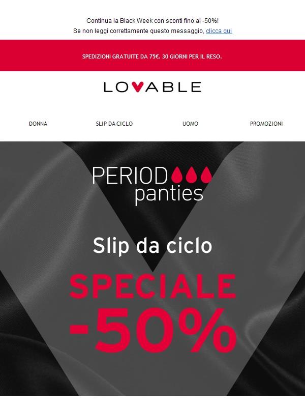 Slip da ciclo a metà prezzo🩸