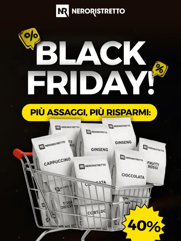 ⚫ -40% Crea il tuo carrello perfetto 🛒